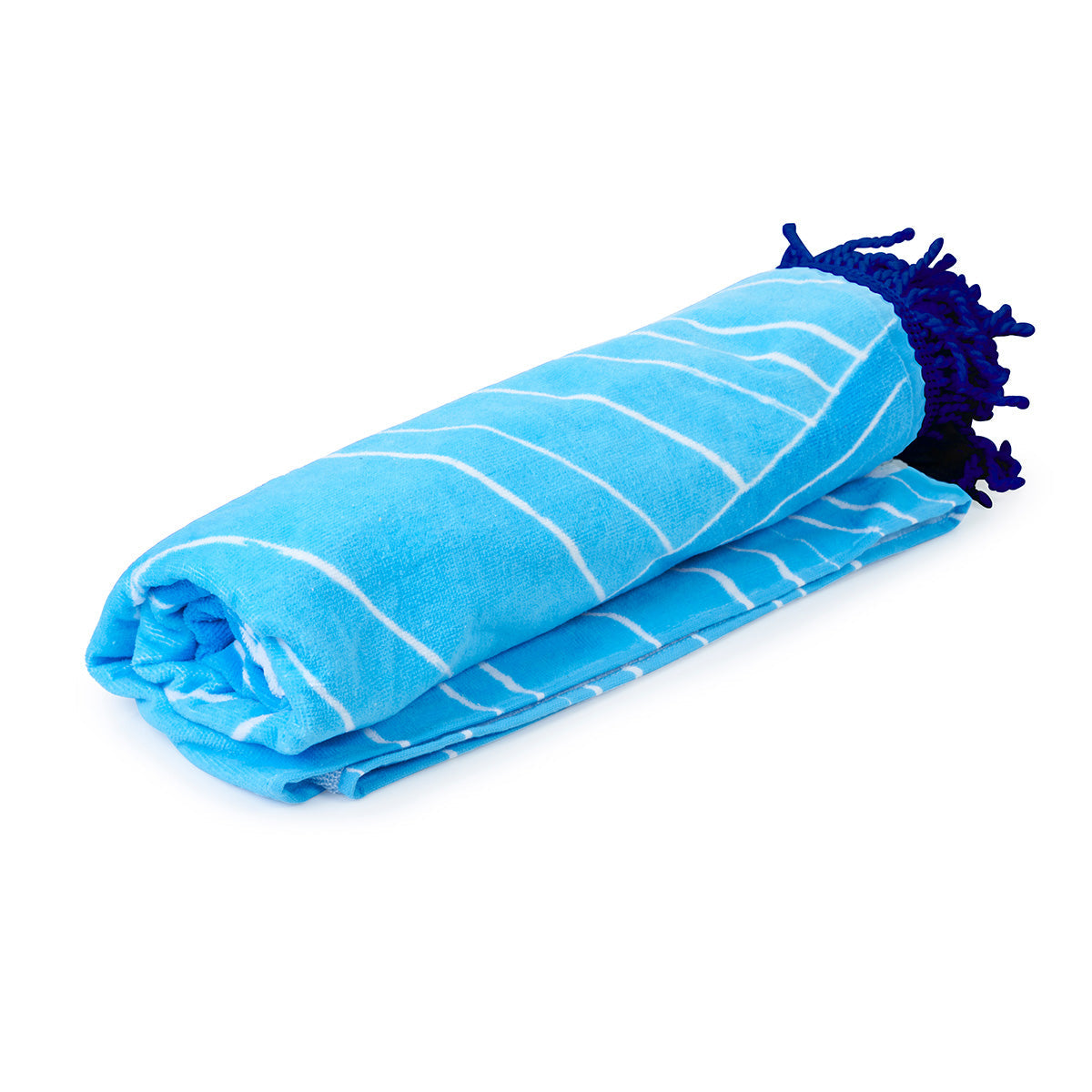 Blue Currents Kids' Beach Towel – "It's Always Time for an Adventure" - HoneyBug 