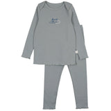 Bonne Nuit PJ- Dusty Blue - HoneyBug 