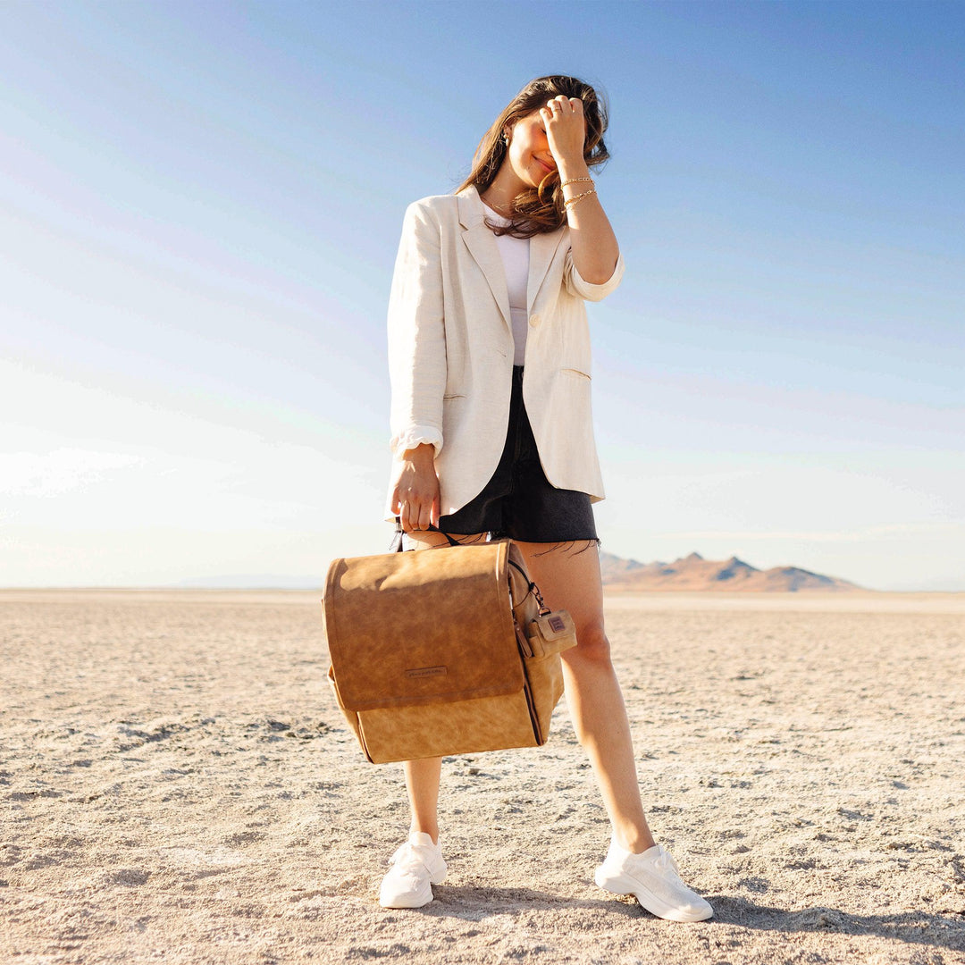 Boxy Backpack - Brioche - HoneyBug 