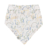 kerchief bib | bunnies - HoneyBug 