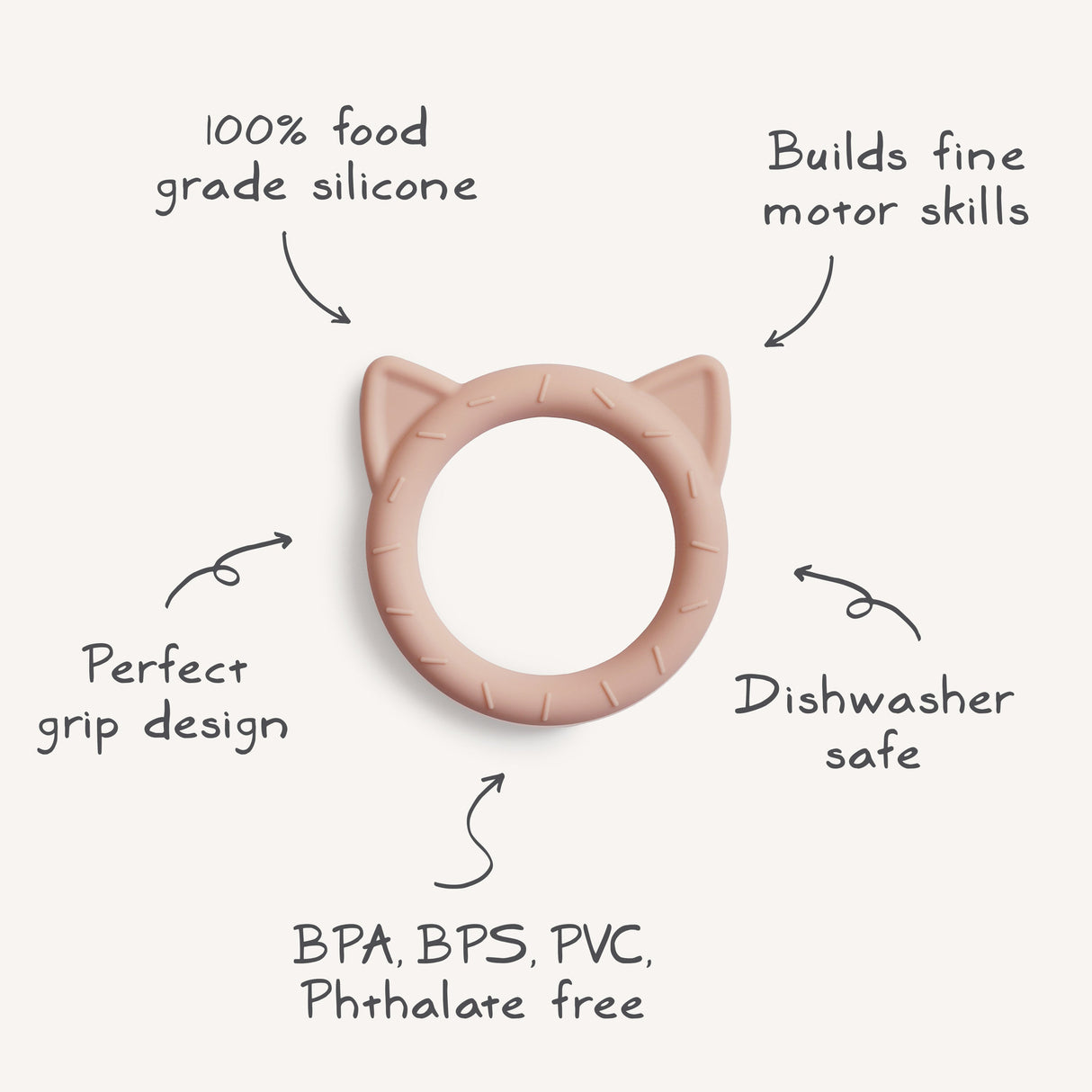 Cat Teether - Stone - HoneyBug 