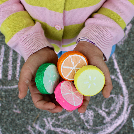 Citrus Slices Sidewalk Chalk