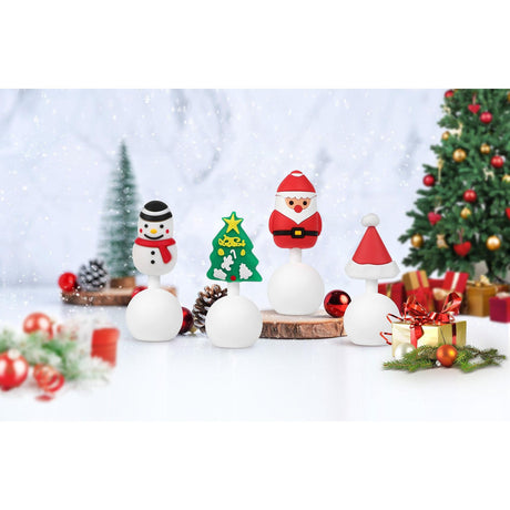 Haakaa Winter Holiday Silicone Breast Pump Stopper Gift Set 4 PK (Limited Edition) - HoneyBug 