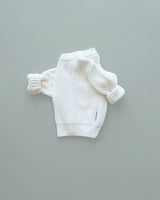 Chunky Knit Sweater | Milk - HoneyBug 