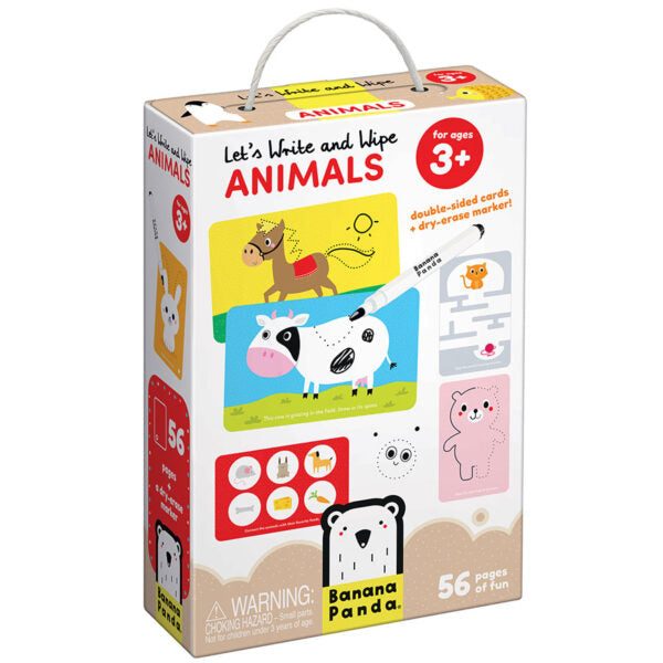 Let's Write and Wipe Animals Dry Erase - HoneyBug 