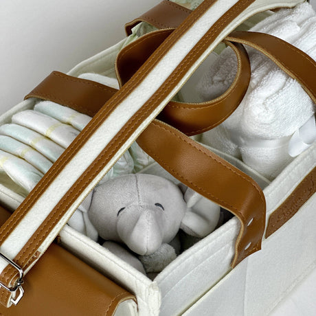 Magnolia Cream Diaper Caddy