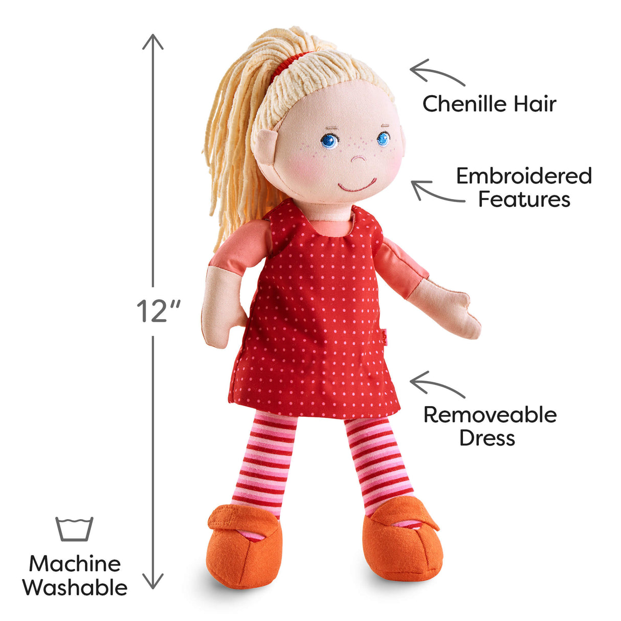 Annelie - 12" Soft Doll - HoneyBug 