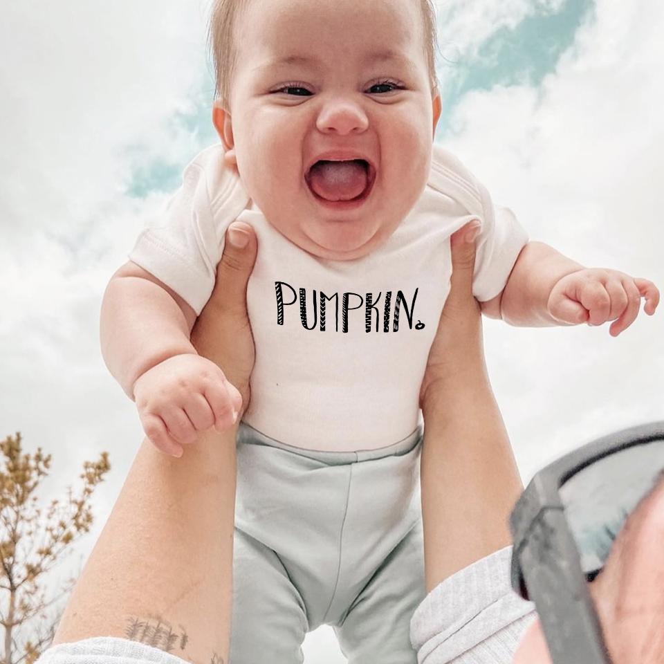 graphic bodysuit | pumpkin - HoneyBug 