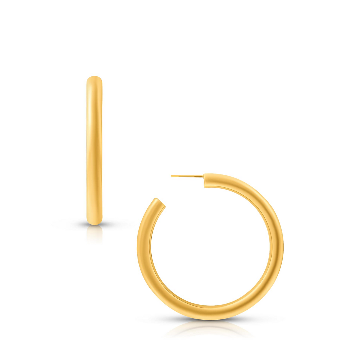 Flora Medium Hoop Earring - HoneyBug 