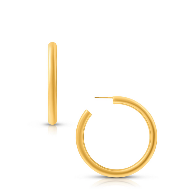 Flora Medium Hoop Earring - HoneyBug 