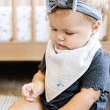 Cotton Muslin + Fleece Bandana Bib 4 Pack - Tropical Leaf - HoneyBug 