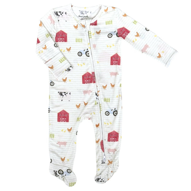 Footie Zippered One Piece - Farm & Co. - HoneyBug 