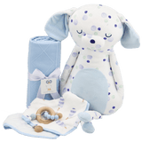 Blue Knit Blanket - HoneyBug 
