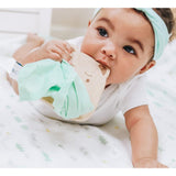 Bear and Mint Wooden Teether & Blankie - HoneyBug 