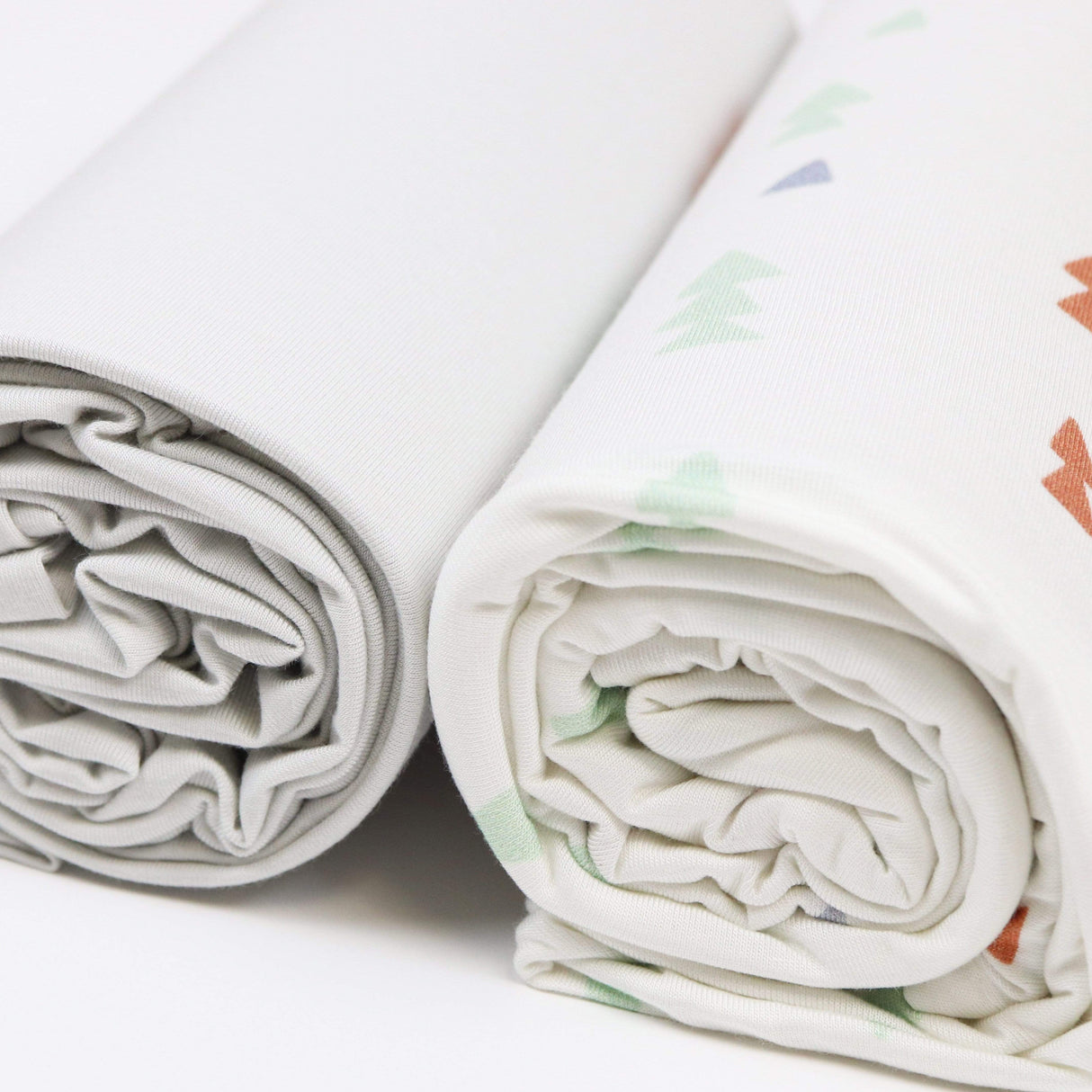 Triangles and Gray 2 PK Swaddle Blanket - HoneyBug 