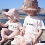 Loved. Organic Cotton Kids Tshirt Short Sleeve - HoneyBug 