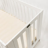 Oat Ribbed Crib Sheet