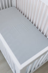 Stone Bamboo Stretch Crib Sheet - HoneyBug 