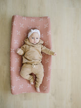 Just Peachy Muslin Changing Pad Cover - HoneyBug 