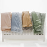 Chestnut Gingham Quilted Blanket