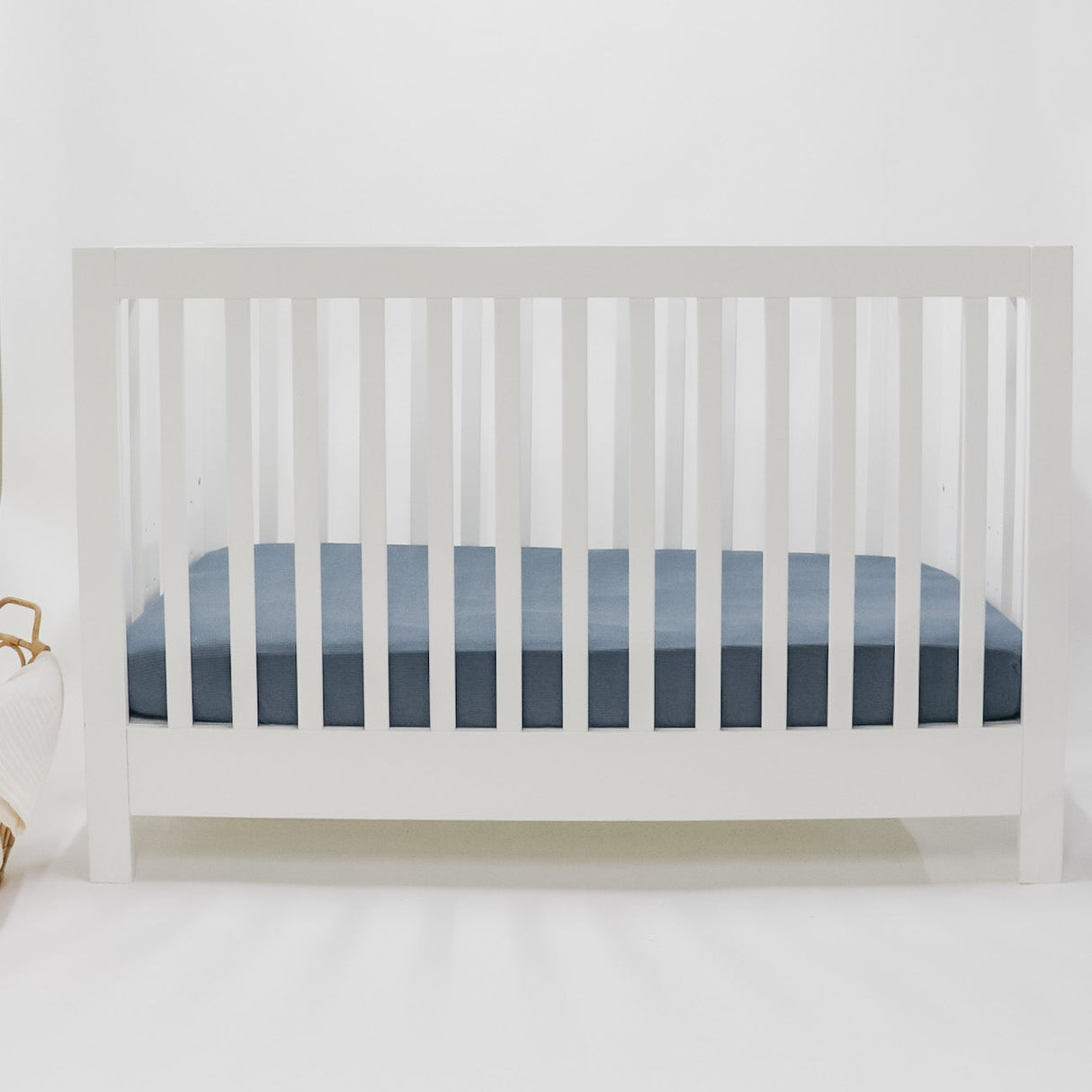 River Ribbed Crib Sheet