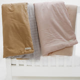 Chestnut Gingham Quilted Blanket