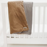 Chestnut Gingham Quilted Blanket