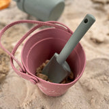 Silicone Sand bucket with toys and shovel