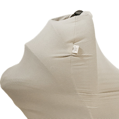 Oat Ribbed Car Seat Cover