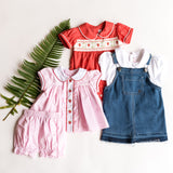 White Puff Sleeve Shirt - HoneyBug 