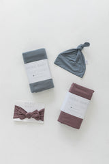 Dusty Blue Bamboo Stretch Swaddle - HoneyBug 