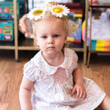 Madison Floral Dress with Ruffle Bloomer - HoneyBug 