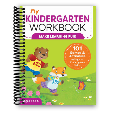 My Kindergarten Workbook: 101 Games and Activities to Support Kindergarten Skills (Spiral Bound) - HoneyBug 