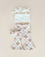 Latte Daisy Headband - HoneyBug 