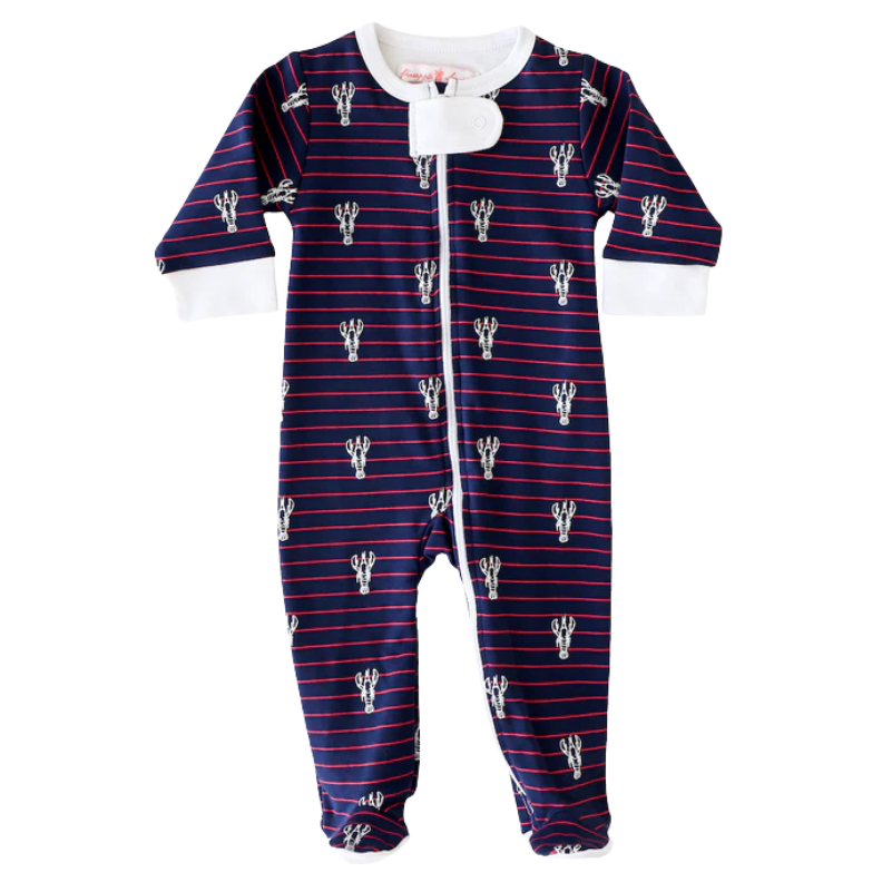 Lobster Stripe Footie