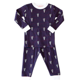 Lobster Stripe 2-Piece Pajama