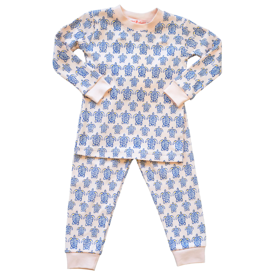 Pink Sea Turtle Pajama Set