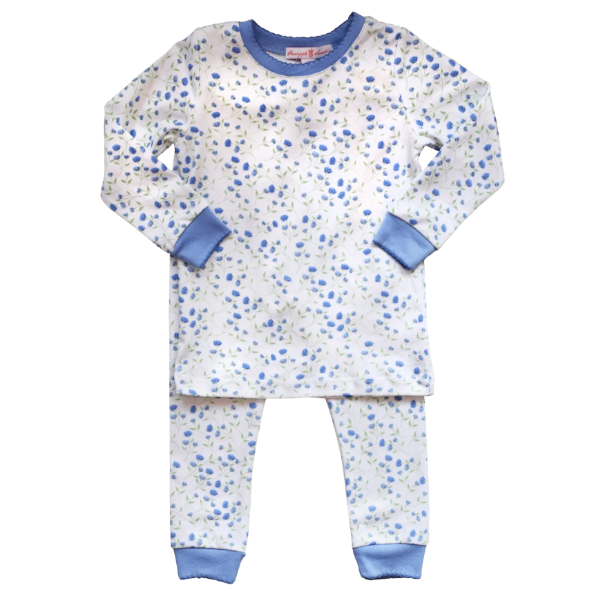Arabella Blue Floral Pajama Set