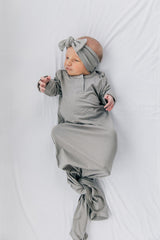 Stone Bamboo Knot Gown - HoneyBug 