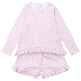 Rorie Girls' Short Set - Pretty Pink Bows - HoneyBug 