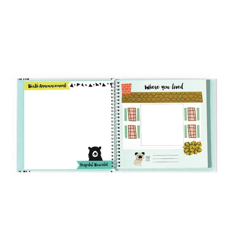 Little Animal Lover Memory Baby Book - HoneyBug 