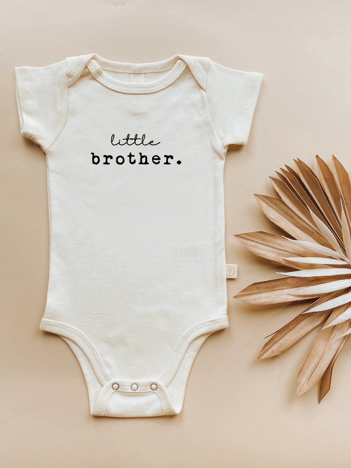 Little Brother Organic Cotton Short Sleeve Baby Bodysuit - HoneyBug 
