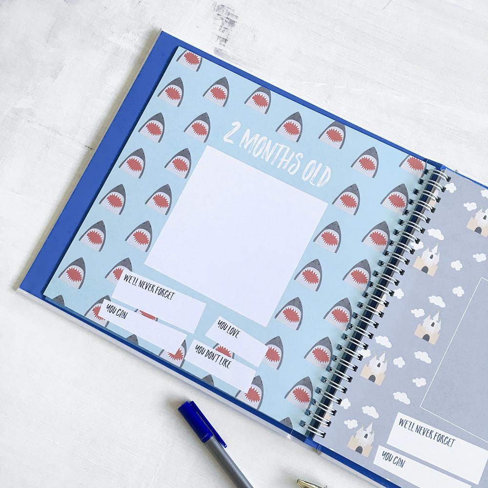 Little Captain Memory Baby Book - HoneyBug 