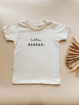 Little Sister Organic Cotton Kids T-Shirt Short Sleeve - HoneyBug 
