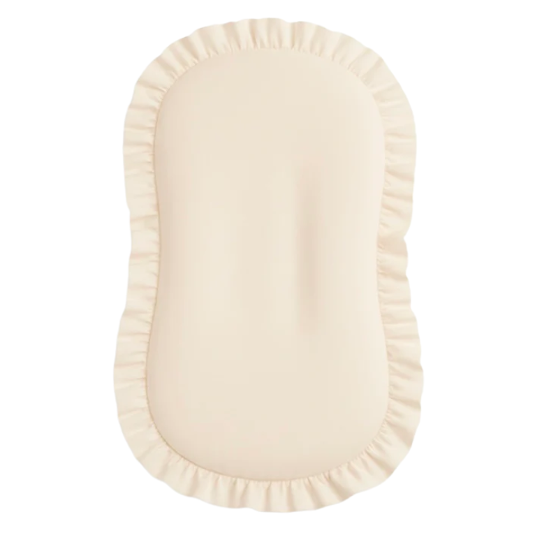 Cream Ruffle Baby Lounger Cover