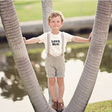 Love Bug Organic Kids Graphic T-Shirt Short Sleeve - HoneyBug 