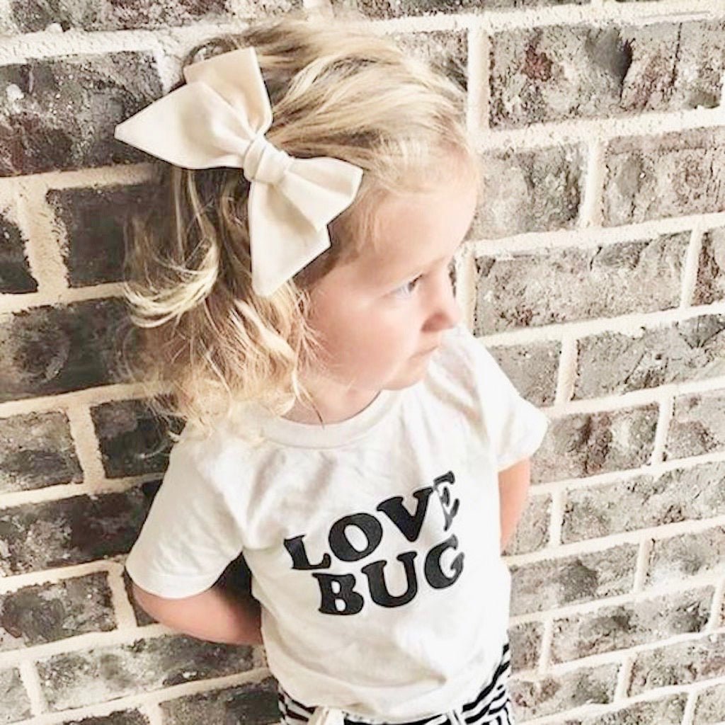 Love Bug Organic Kids Graphic T-Shirt Short Sleeve - HoneyBug 