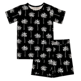 Bamboo Shorts Set | Palm Style Black