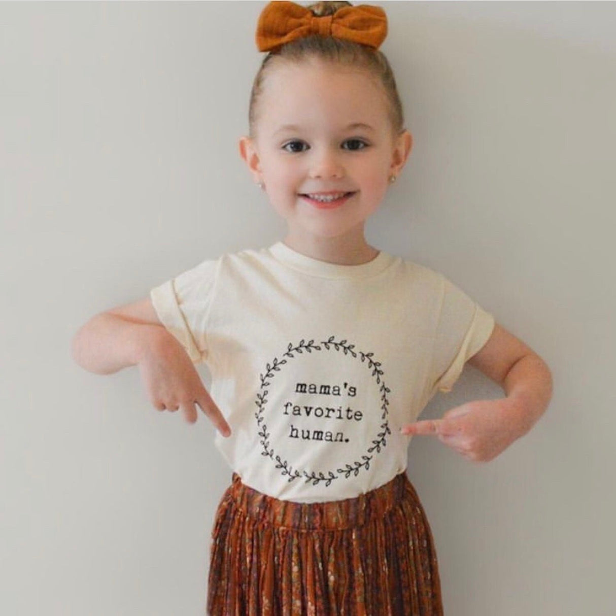 Mamas Favorite Human Organic Cotton Kids Tee Short Sleeve - HoneyBug 