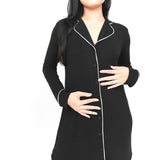 The Black CloudLuxe Nightshirt - HoneyBug 